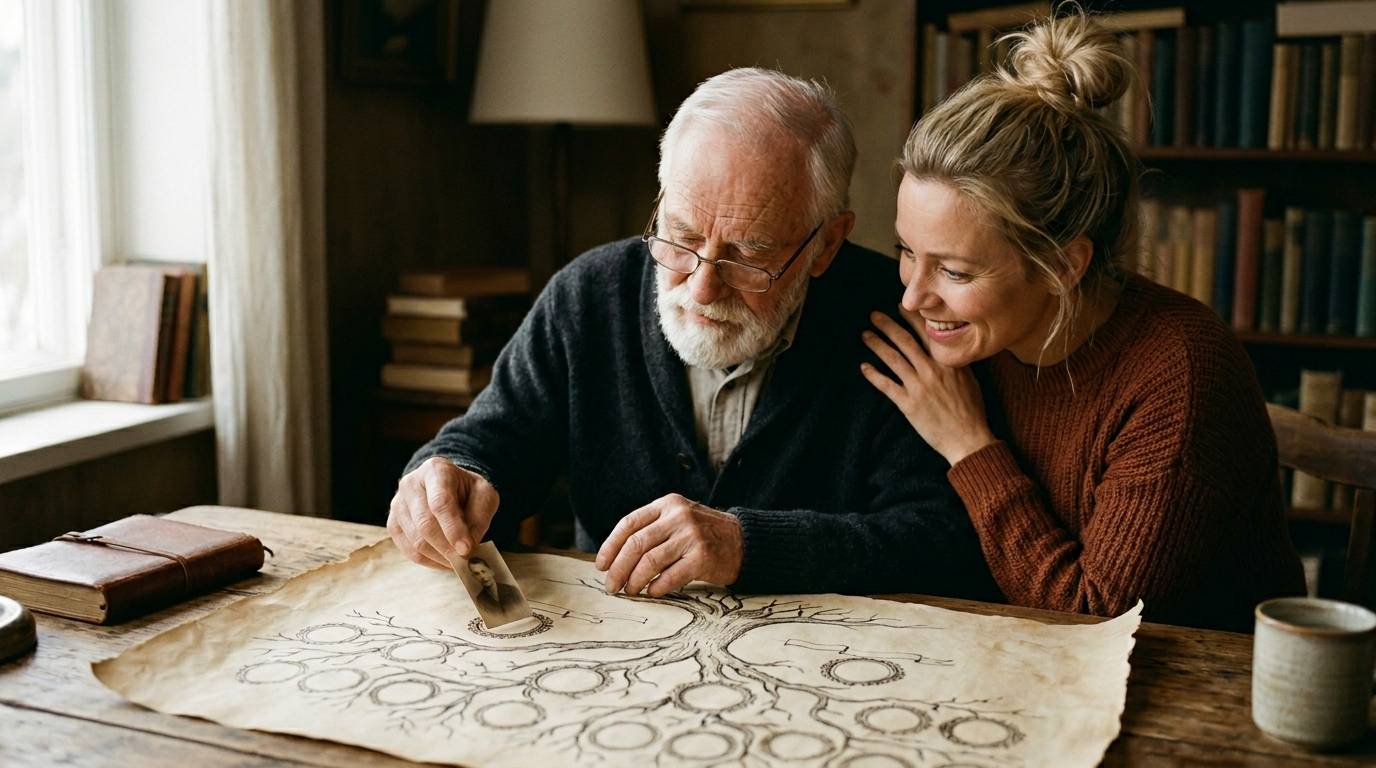 Sukupuun täydentäminen tarinoilla: Genealogian syvempi taso